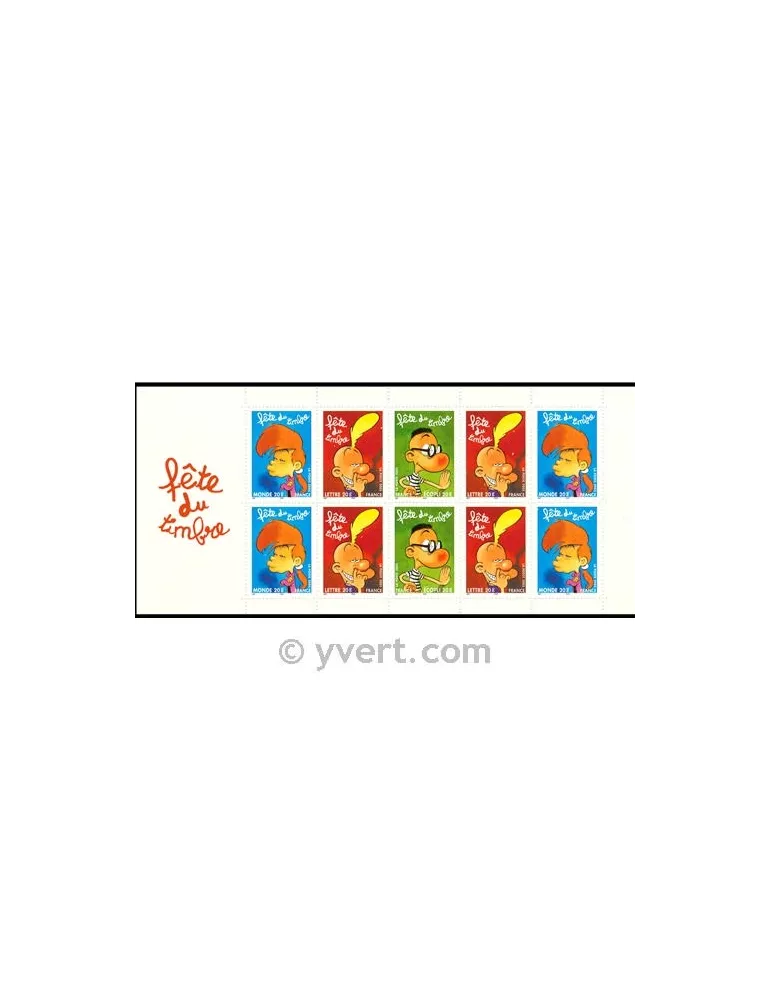 n° BC3751a - Timbre France Carnets Journée du Timbre