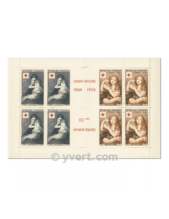 n° 2003 - Timbre France Carnets Croix Rouge (1954)
