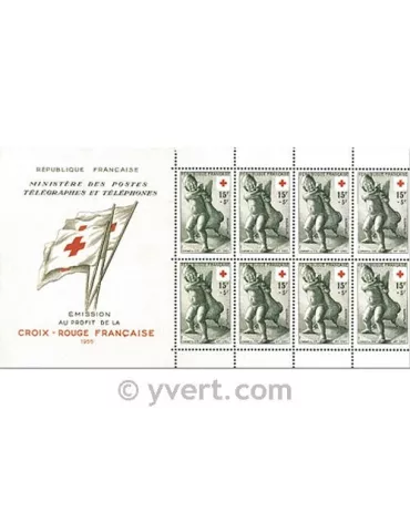 n° 2004 - Timbre France Carnets Croix Rouge (1955)