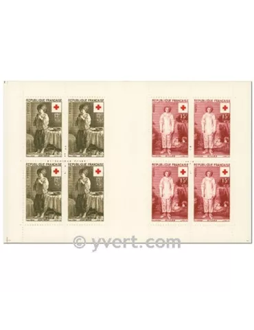 n° 2005 - Timbre France Carnets Croix Rouge (1956)