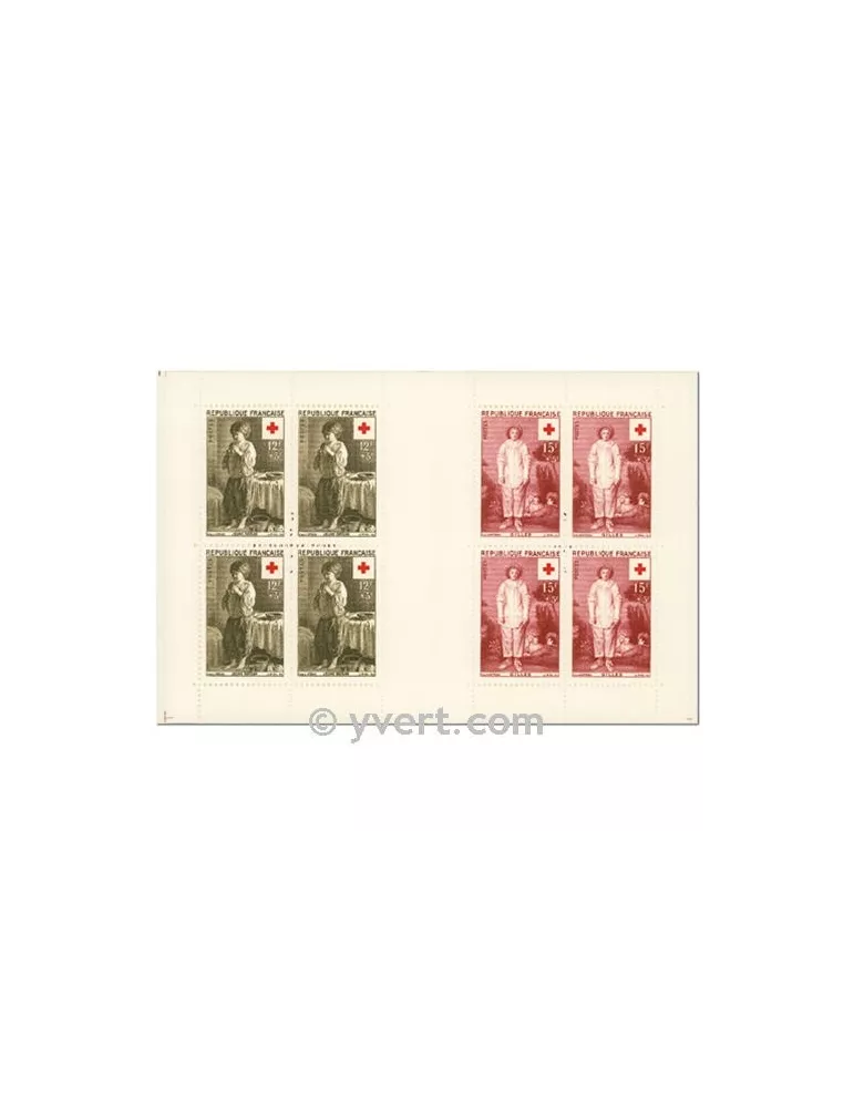 n° 2005 - Timbre France Carnets Croix Rouge (1956)