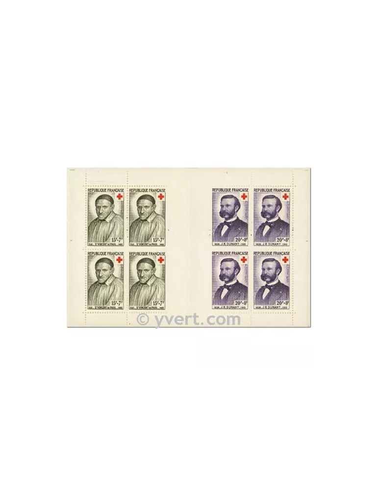 n° 2007 - Timbre France Carnets Croix Rouge (1958)