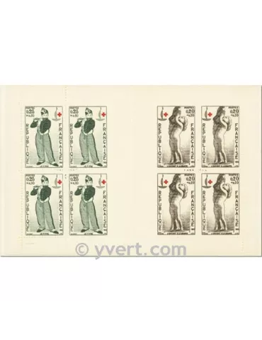 n° 2012 - Timbre France Carnets Croix Rouge (1963)