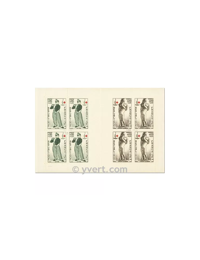 n° 2012 - Timbre France Carnets Croix Rouge (1963)
