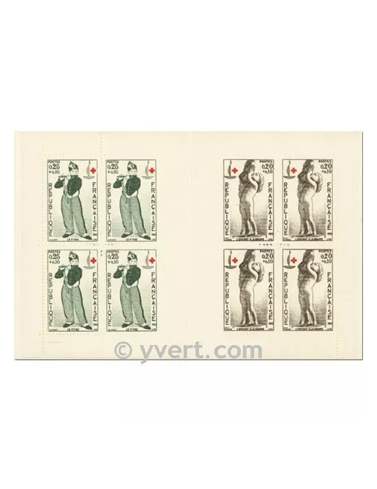 n° 2012 - Timbre France Carnets Croix Rouge (1963)