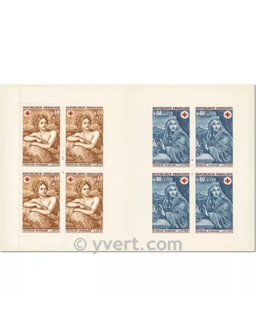 n° 2018 - Timbre France Carnets Croix Rouge (1969)