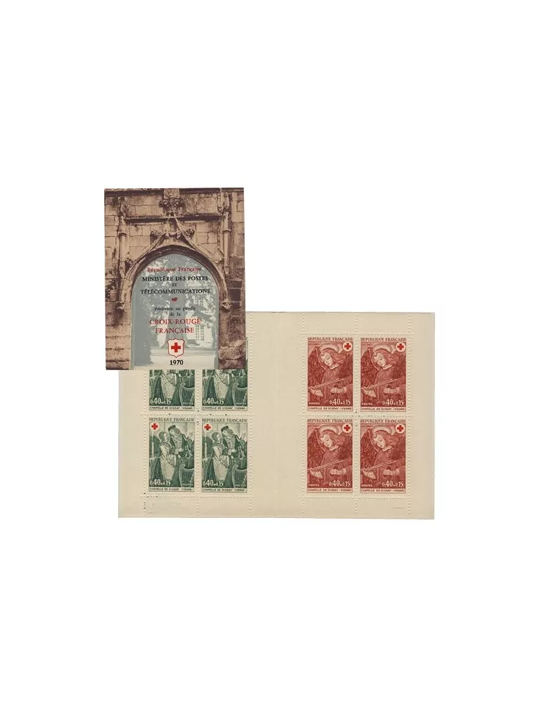 n° 2019A - Timbre France Carnets Croix Rouge (1970)