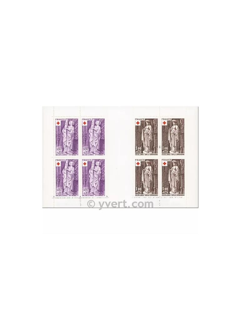 n° 2025 - Timbre France Carnets Croix Rouge (1976)