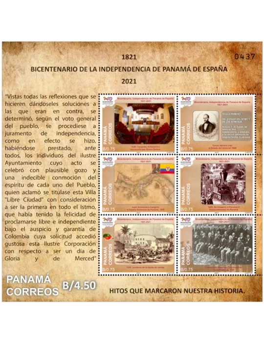 n° 59 - Timbre PANAMA Blocs et feuillets