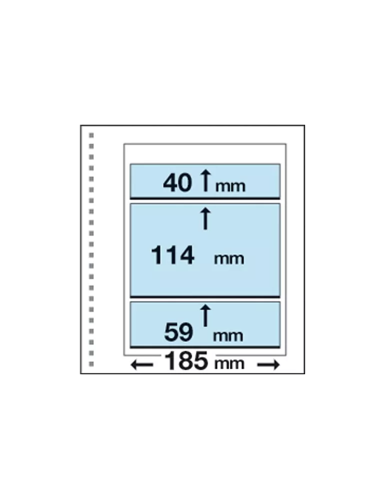 Recharges CK18 : 1 poche centrale (114x185mm) et 2 bandes (40/59 x185mm) - MARINI®