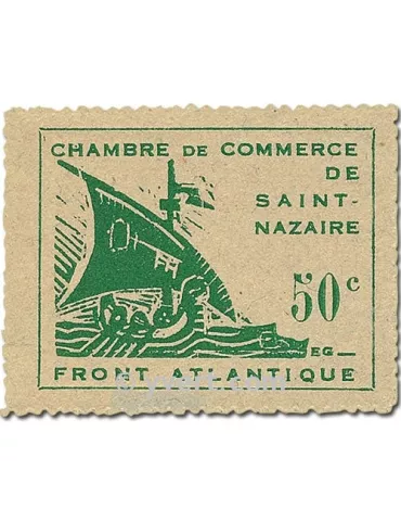 n° 8/9 - Timbre France De guerre