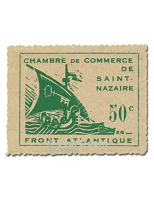 n° 8/9 - Timbre France De guerre