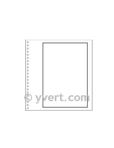 Pages vierges SUPRA : blanc avec cadre (x50)