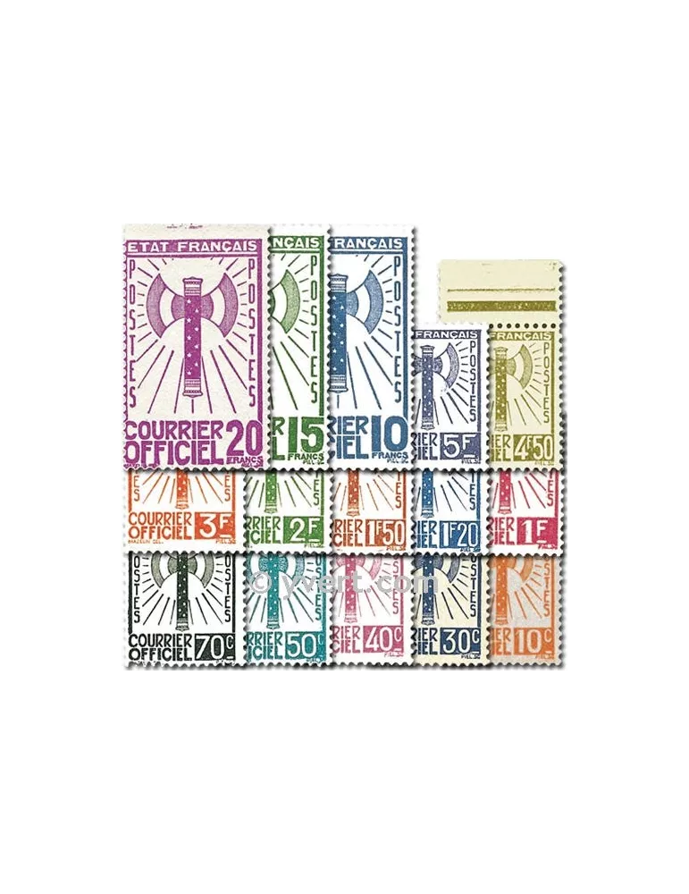 n° 1/15 - Timbre France De service