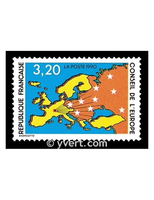 n° 105 - Timbre France De service