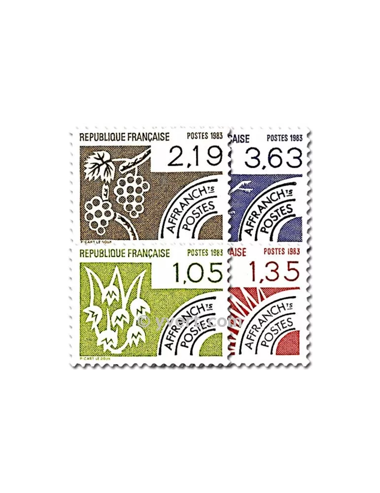 n° 178/181 - Timbre France Préoblitérés