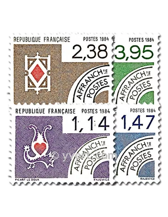 n° 182/185 - Timbre France Préoblitérés