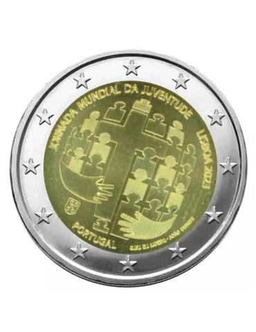 2 EURO COMMEMORATIVE 2023. : PORTUGAL (Journée Mondiale de la Jeunesse)