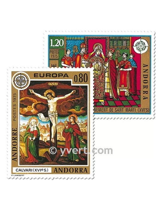 n° 243/244 - Timbre Andorre Poste