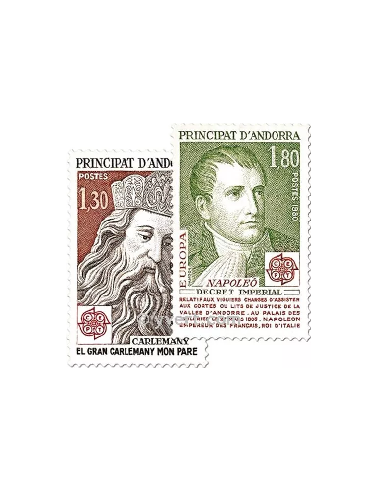 n° 284/285 - Timbre Andorre Poste