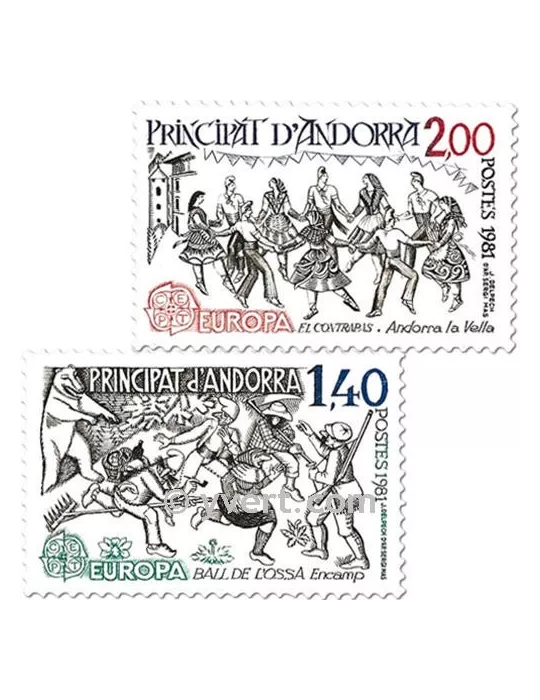 n° 292/293 - Timbre Andorre Poste