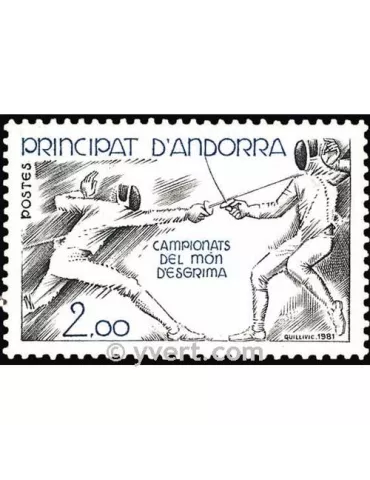 n° 296 - Timbre Andorre Poste