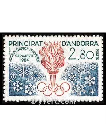 n° 327 - Timbre Andorre Poste