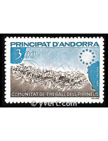 n° 328 - Timbre Andorre Poste