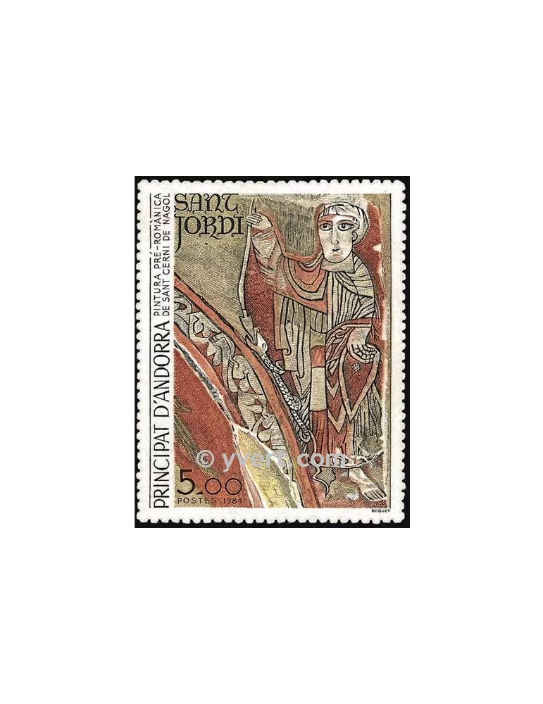 n° 334 - Timbre Andorre Poste