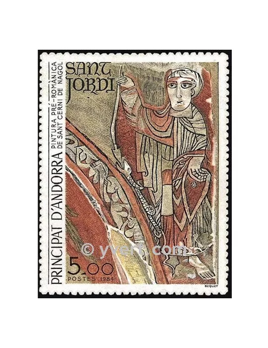 n° 334 - Timbre Andorre Poste