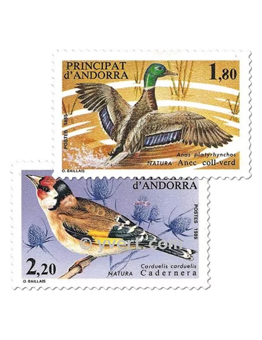n° 342/343 - Timbre Andorre Poste