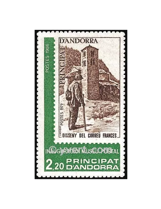 n° 345 - Timbre Andorre Poste