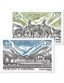 n° 348/349 - Timbre Andorre Poste