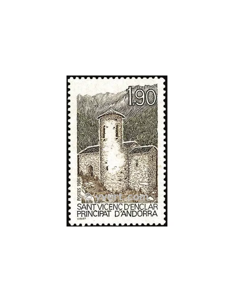 n° 354 - Timbre Andorre Poste
