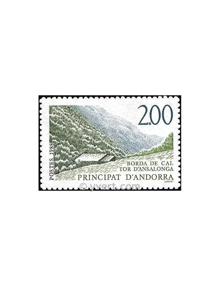 n° 372 - Timbre Andorre Poste