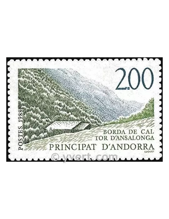 n° 372 - Timbre Andorre Poste