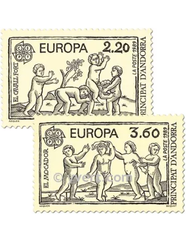 n° 378/379 - Timbre Andorre Poste
