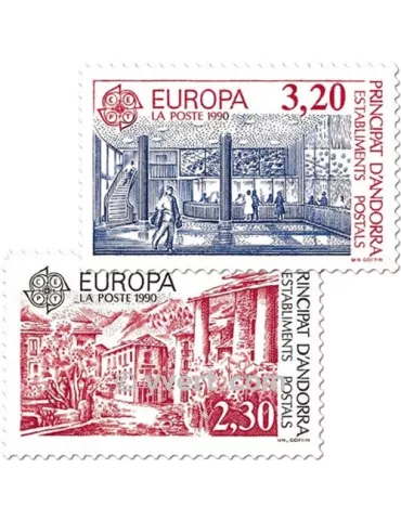 n° 388/389 - Timbre Andorre Poste