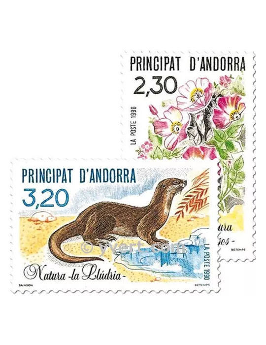 n° 393/394 - Timbre Andorre Poste