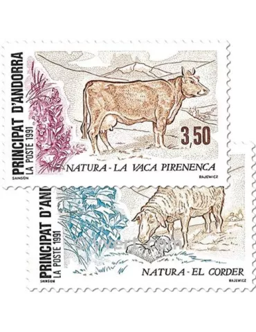 n° 405/406 - Timbre Andorre Poste