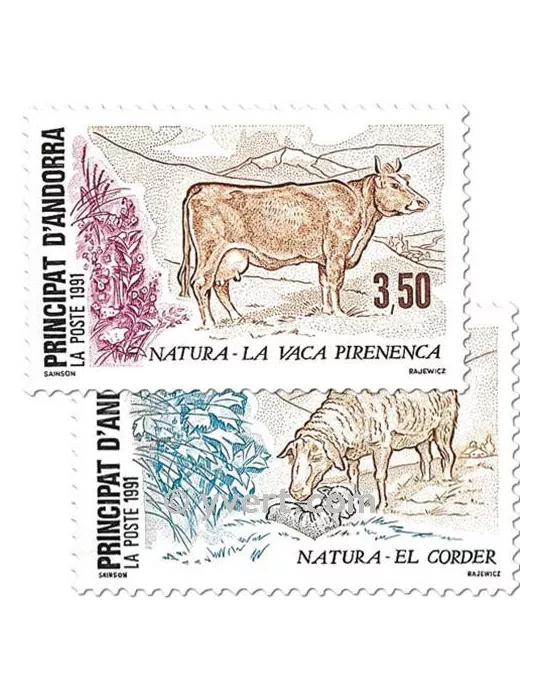 n° 405/406 - Timbre Andorre Poste