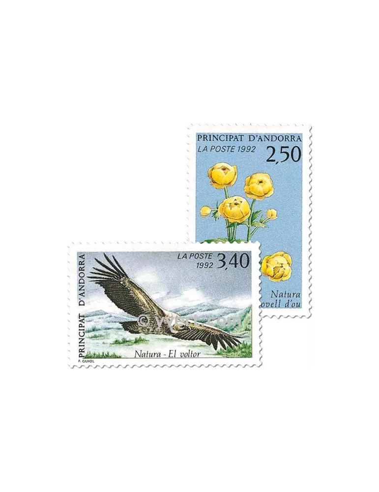 n° 420/421 - Timbre Andorre Poste