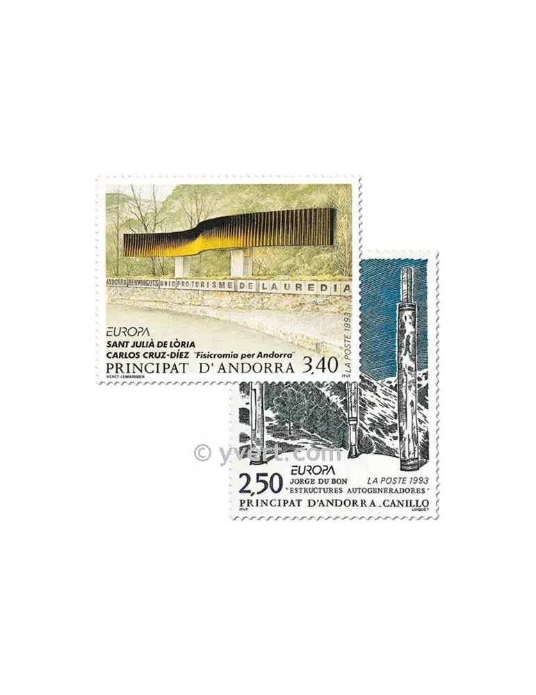 n° 430/431 - Timbre Andorre Poste