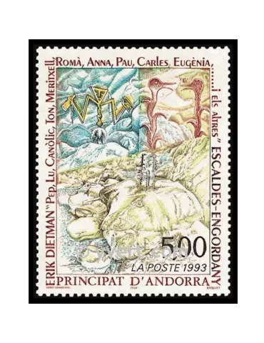 n° 440 - Timbre Andorre Poste