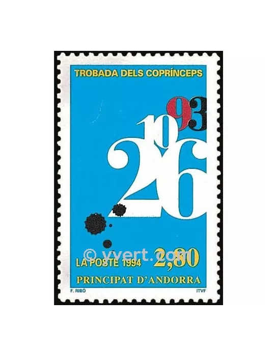 n° 453 - Timbre Andorre Poste