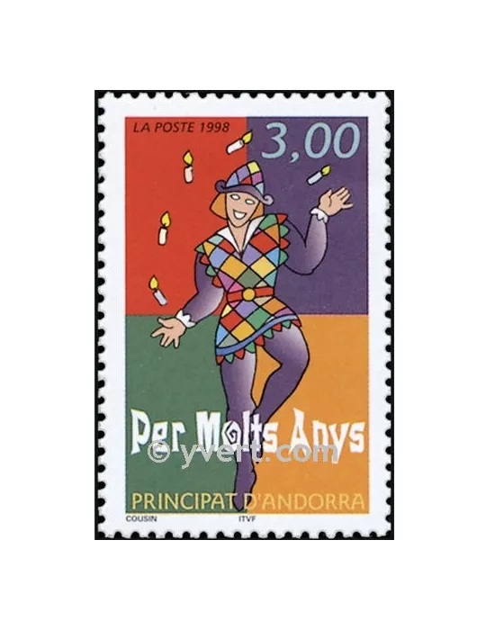 n° 497 - Timbre Andorre Poste
