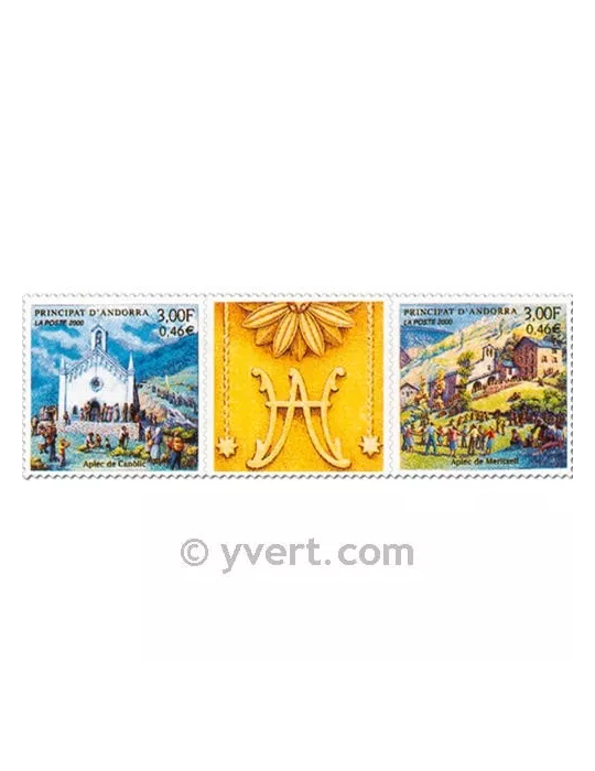 n° 531/532 - Timbre Andorre Poste