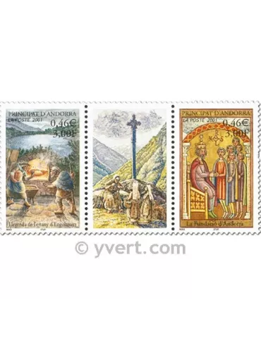 n° 543/544 - Timbre Andorre Poste