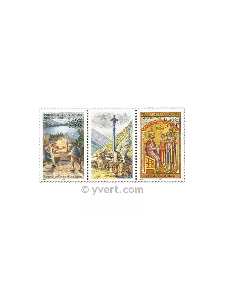 n° 543/544 - Timbre Andorre Poste