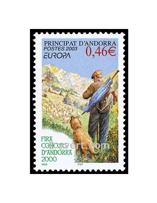 n° 580 - Timbre Andorre Poste